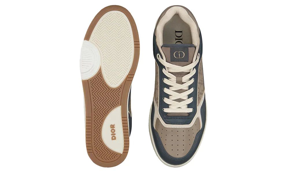 Dior B27 Low Sneakers — Dior Oblique Brown & Deep Grey