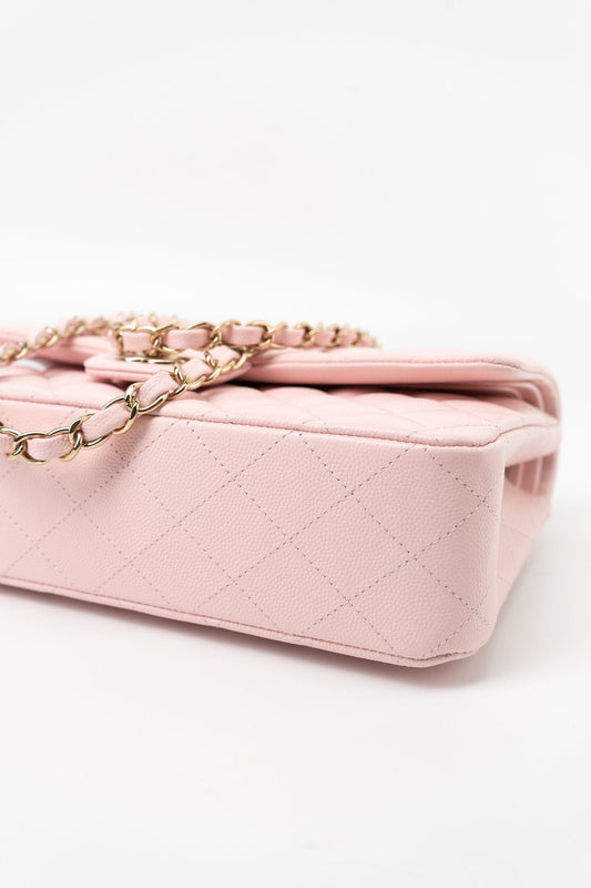 Chanel Light Pink Classic Double Flap Bag