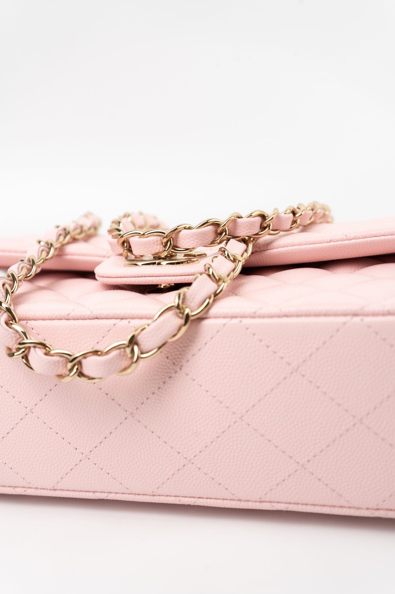 Chanel Light Pink Classic Double Flap Bag