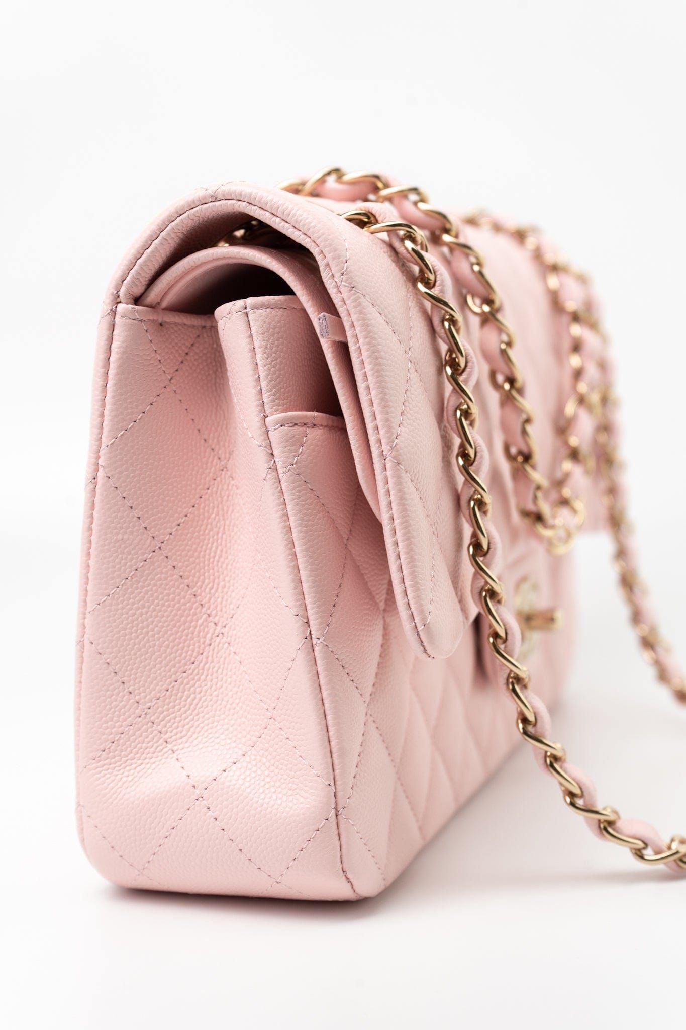 Chanel Light Pink Classic Double Flap Bag
