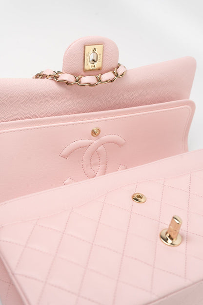 Chanel Light Pink Classic Double Flap Bag