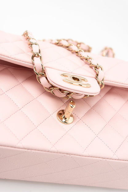 Chanel Light Pink Classic Double Flap Bag