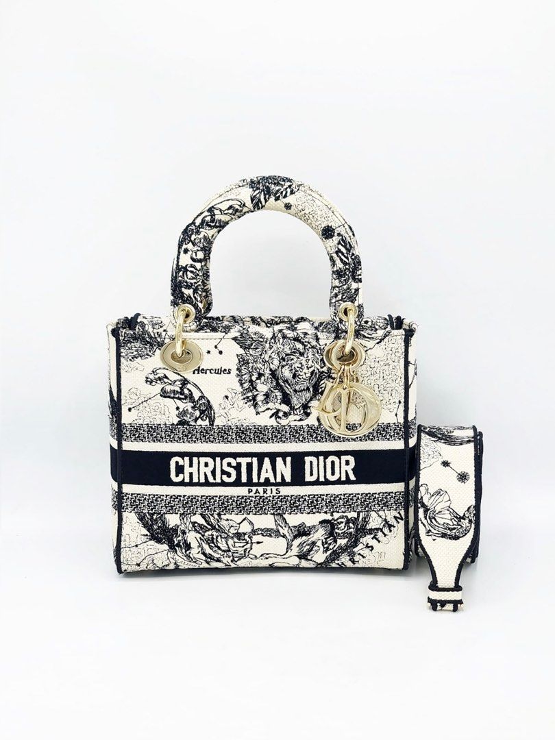 D-Lite Small Bag — Black &amp; White Canvas