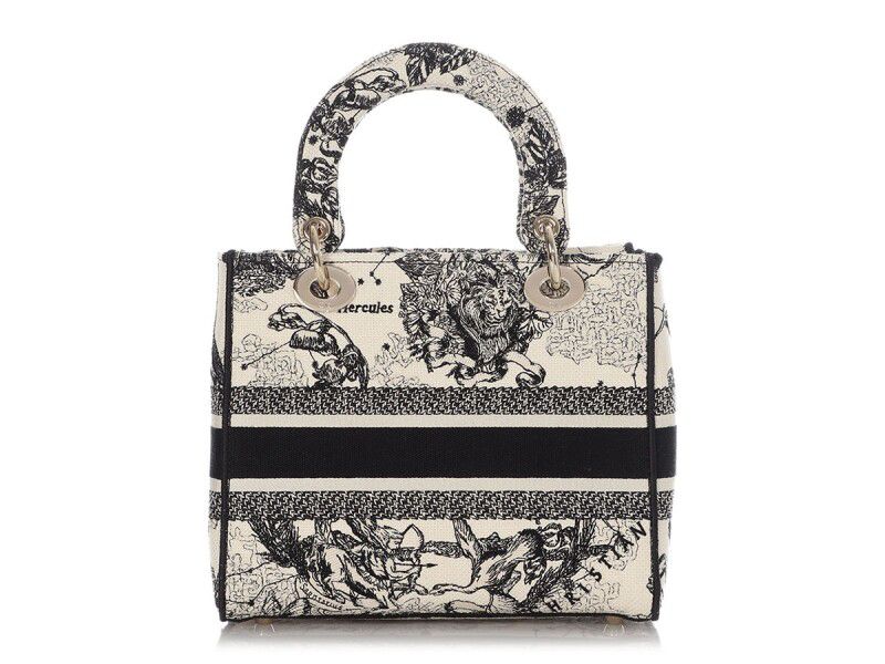 D-Lite Small Bag — Black &amp; White Canvas
