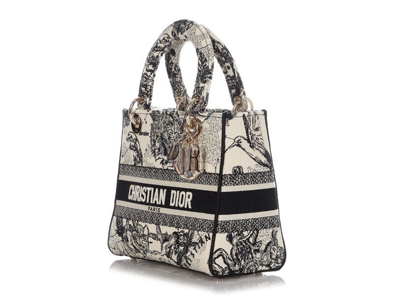 D-Lite Small Bag — Black &amp; White Canvas