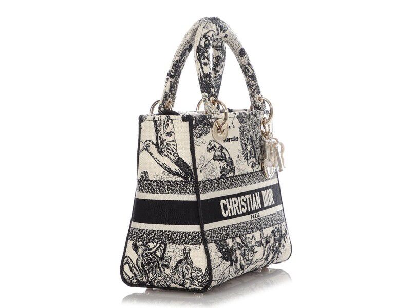D-Lite Small Bag — Black &amp; White Canvas