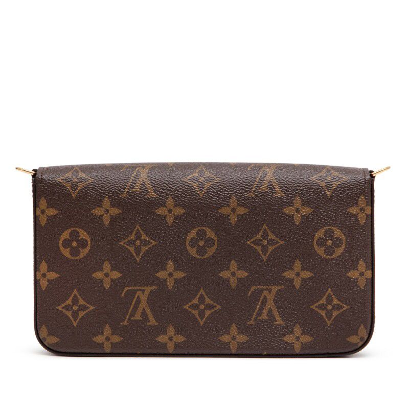 Louis Vuitton Felicie Pochette — Ebène Monogram Canvas with Gold Hardware