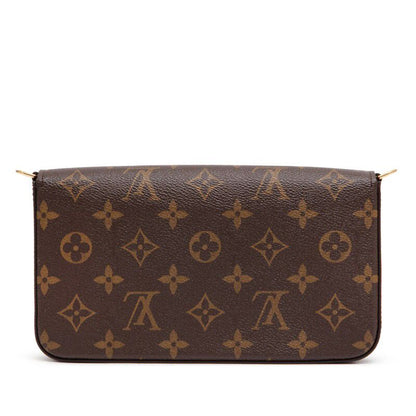 Louis Vuitton Felicie Pochette — Ebène Monogram Canvas with Gold Hardware