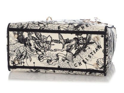 D-Lite Small Bag — Black &amp; White Canvas
