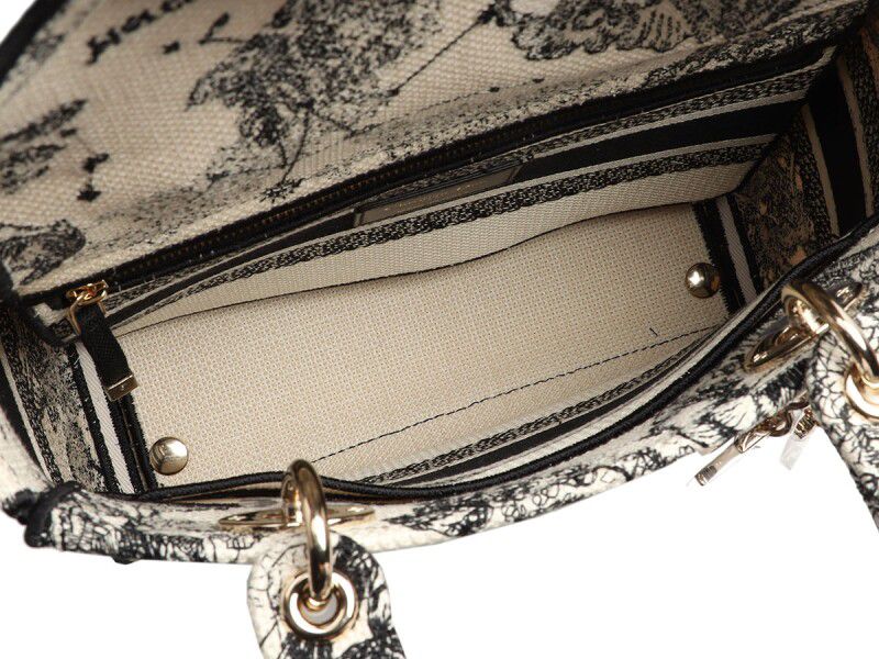 D-Lite Small Bag — Black &amp; White Canvas