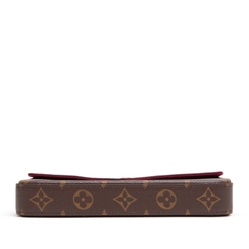 Louis Vuitton Felicie Pochette — Ebène Monogram Canvas with Gold Hardware