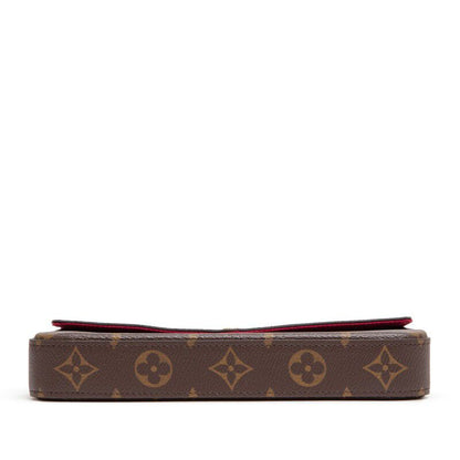Louis Vuitton Felicie Pochette — Ebène Monogram Canvas with Gold Hardware