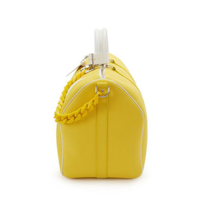 Louis Vuitton Everyday LV Keepall Bandoulière 50 — Yellow Leather with Silver Hardware
