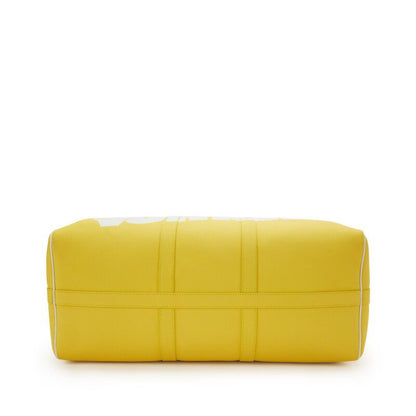 Louis Vuitton Everyday LV Keepall Bandoulière 50 — Yellow Leather with Silver Hardware