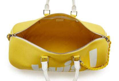 Louis Vuitton Everyday LV Keepall Bandoulière 50 — Yellow Leather with Silver Hardware