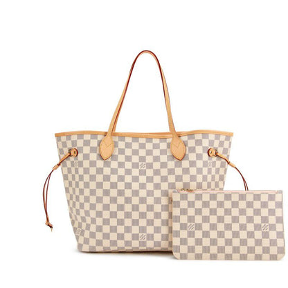 Louis Vuitton Neverfull Tote — White Variant with Gold‑Tone Hardware