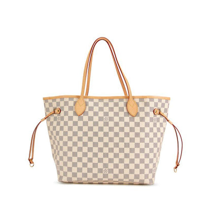 Louis Vuitton Neverfull Tote — White Variant with Gold‑Tone Hardware