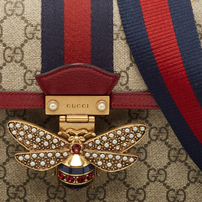Gucci Queen Margaret Small Top Handle Bag — Red Coated