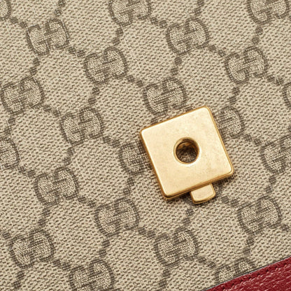 Gucci Queen Margaret Small Top Handle Bag — Red Coated
