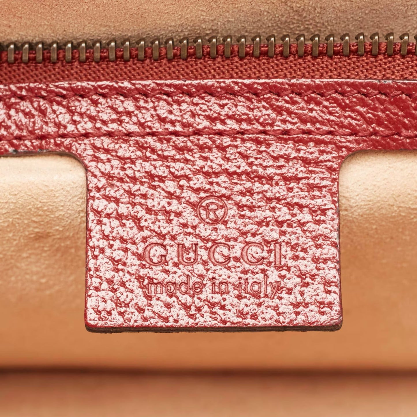 Gucci Queen Margaret Small Top Handle Bag — Red Coated