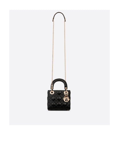 Mini Lady Dior Bag — Black