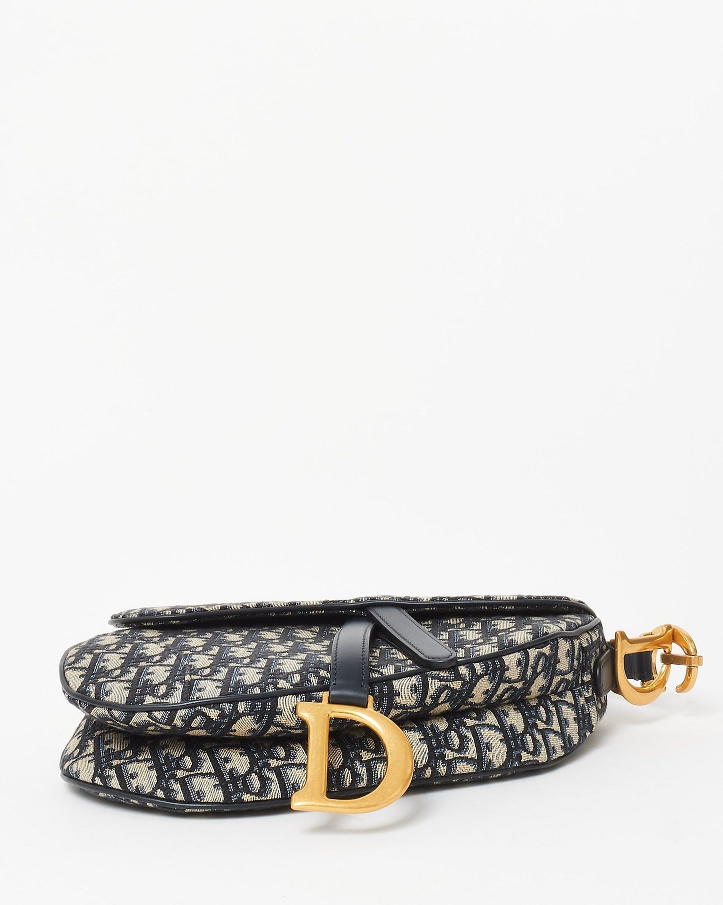 Dior Saddle Bag in Blue Dior Oblique Jacquard