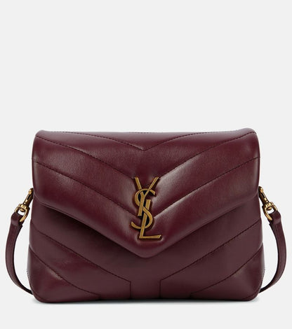 Saint Laurent Loulou Toy Leather Shoulder Bag in mehrun
