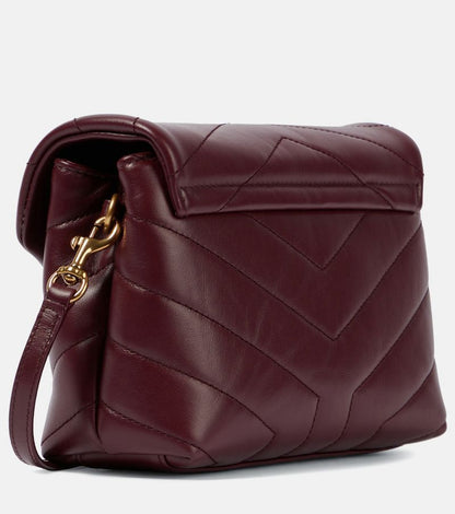 Saint Laurent Loulou Toy Leather Shoulder Bag in mehrun