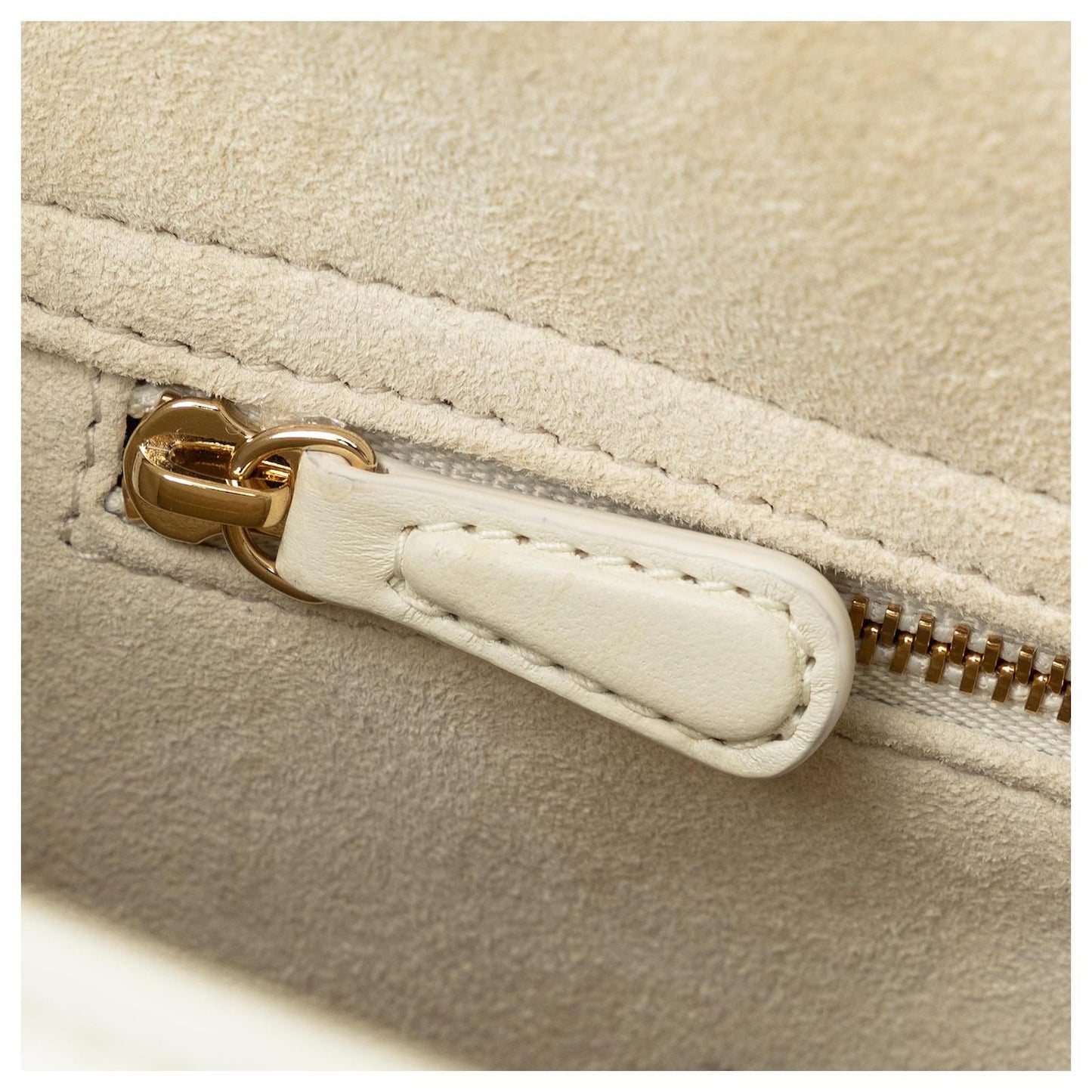 Dior White Medium Pearl Cannage Lady Dior
