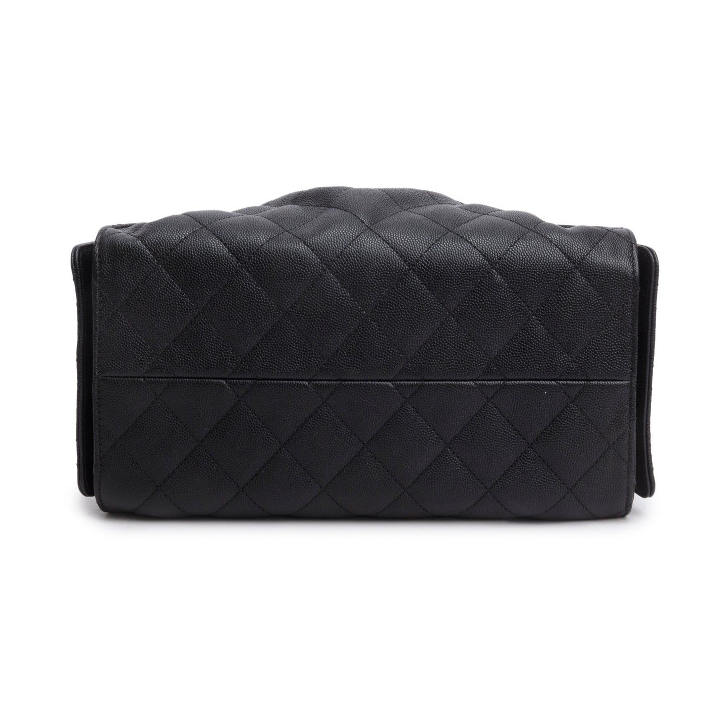 Chanel 25 Small Bucket Bag — Black Caviar Leather with Gold Hardware