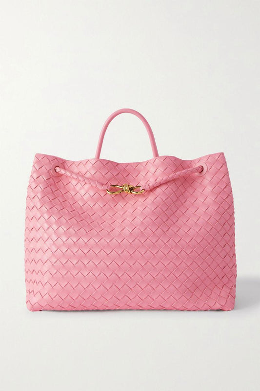 Andiamo Embellished Intrecciato Leather Tote Bag