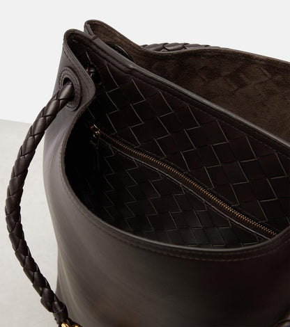 Andiamo Small Leather Bucket Bag