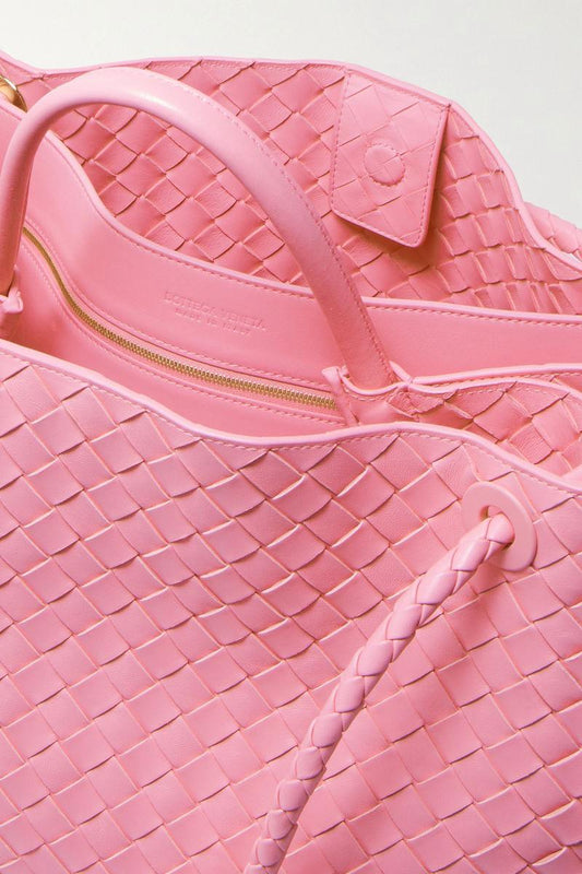 Andiamo Embellished Intrecciato Leather Tote Bag