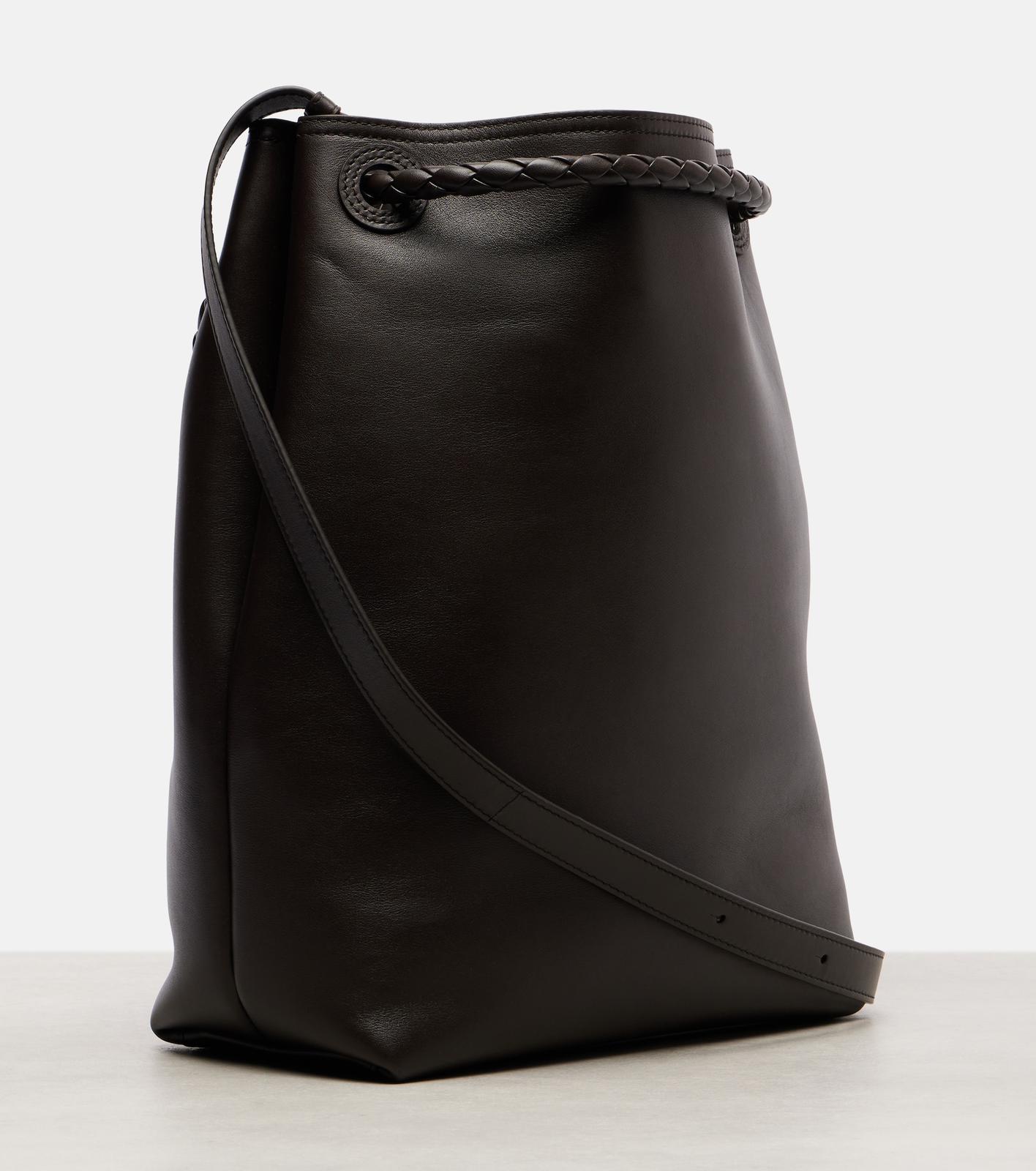Andiamo Small Leather Bucket Bag