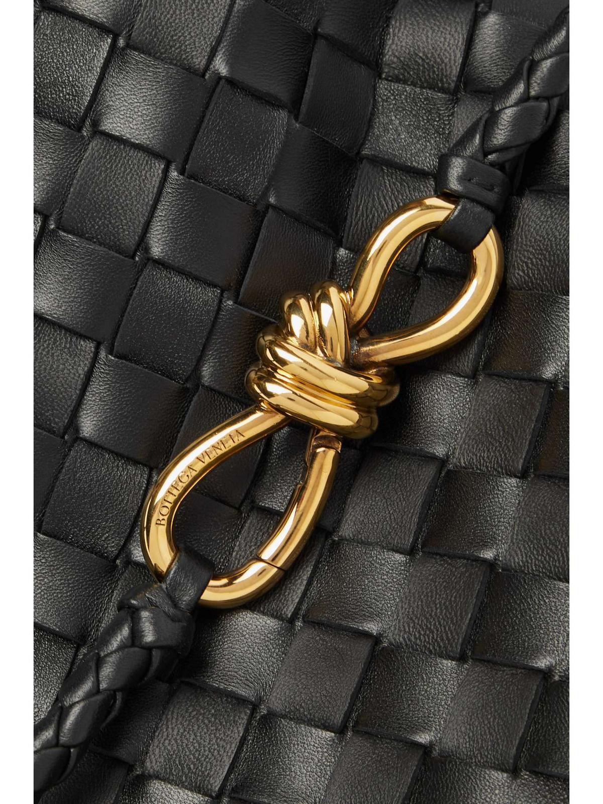 East/West Andiamo Small Intrecciato Leather Tote