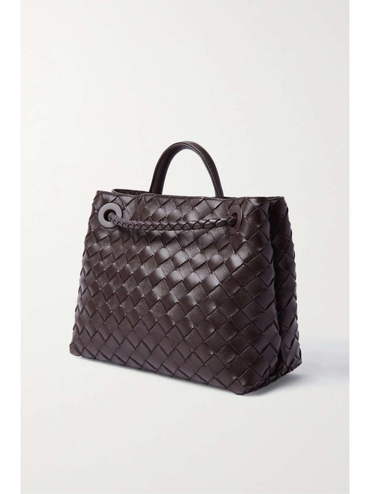 Andiamo Small Intrecciato Leather Tote
