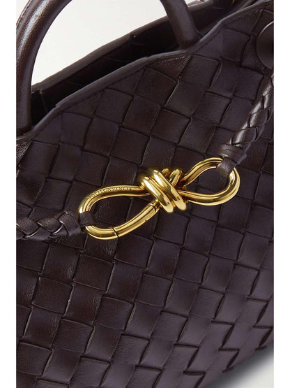 Andiamo Small Intrecciato Leather Tote