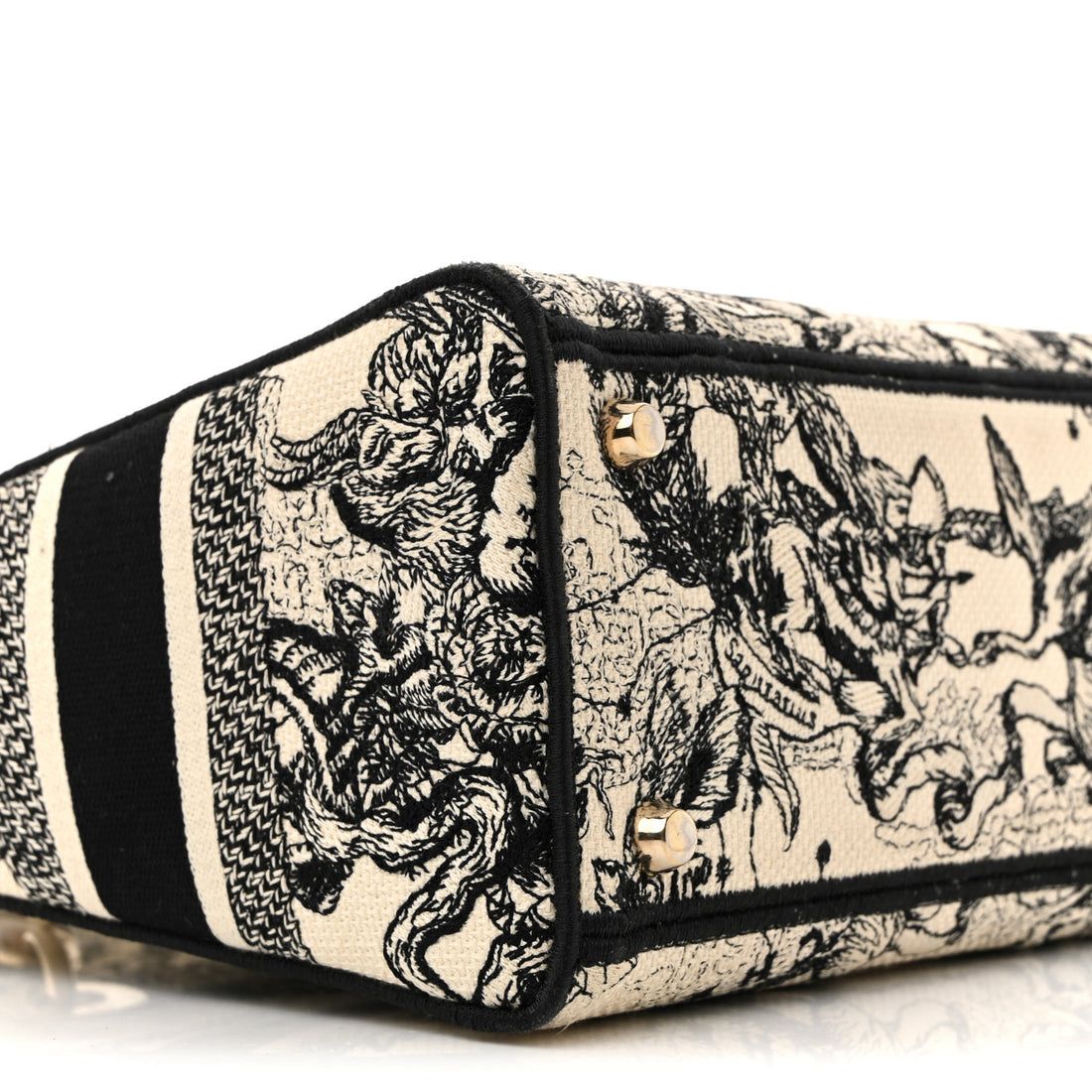 Dior Canvas Embroidered Zodiac Toile de Jouy Medium Lady D-Lite
