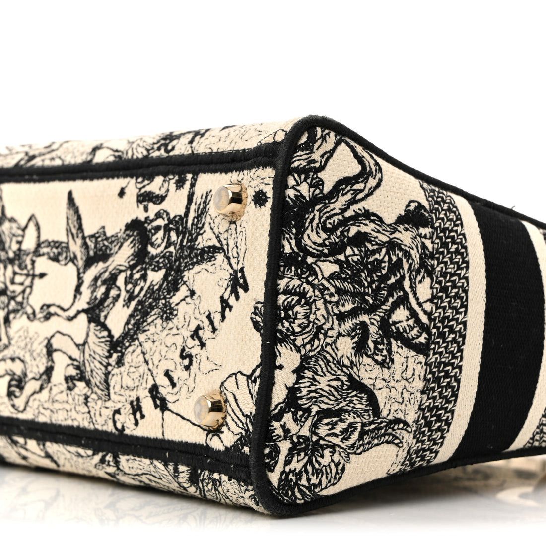 Dior Canvas Embroidered Zodiac Toile de Jouy Medium Lady D-Lite