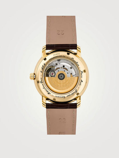 Frederique Constant Heart Beat Moonphase Date Watch —  Leather Strap