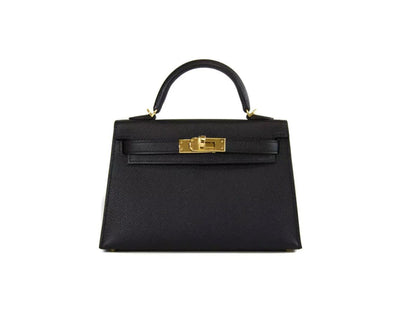 Hermes Mini Kelly Epsom Black 20cm