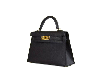 Hermes Mini Kelly Epsom Black 20cm