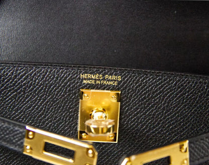 Hermes Mini Kelly Epsom Black 20cm