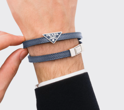 Prada Saffiano Leather Bracelet