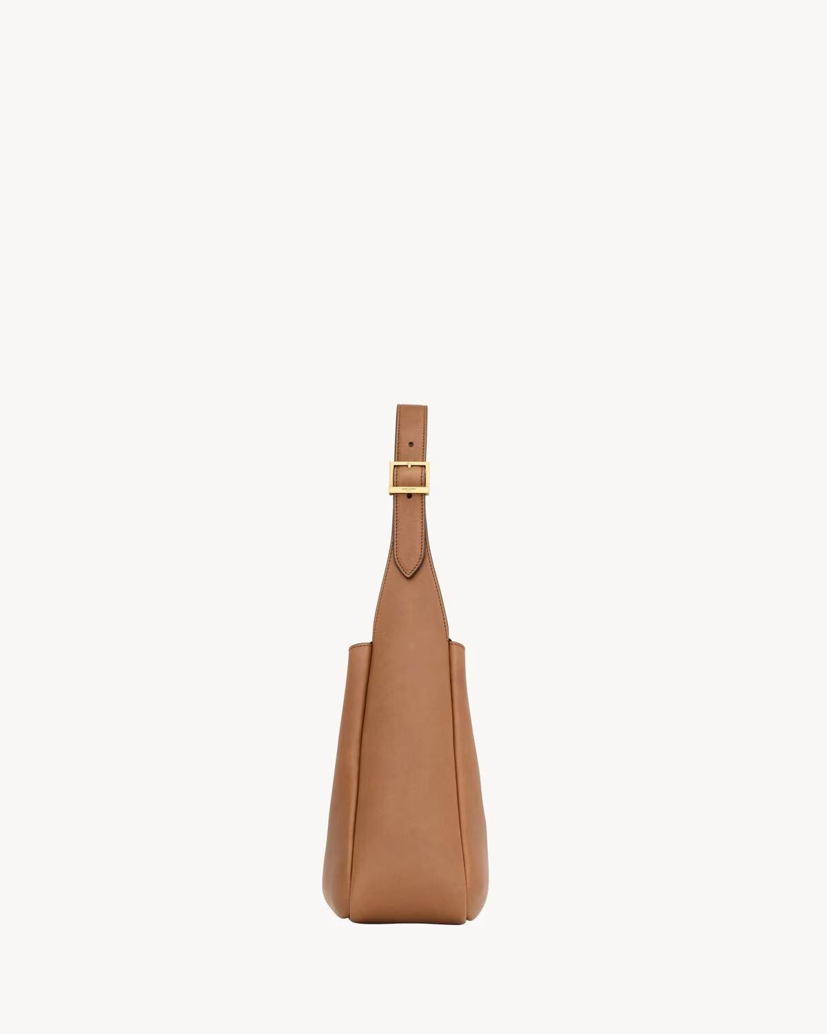 Saint Laurent Small Le 5 À 7 Shoulder Bag — Toasted Brown Calfskin Leather with Gold Hardware